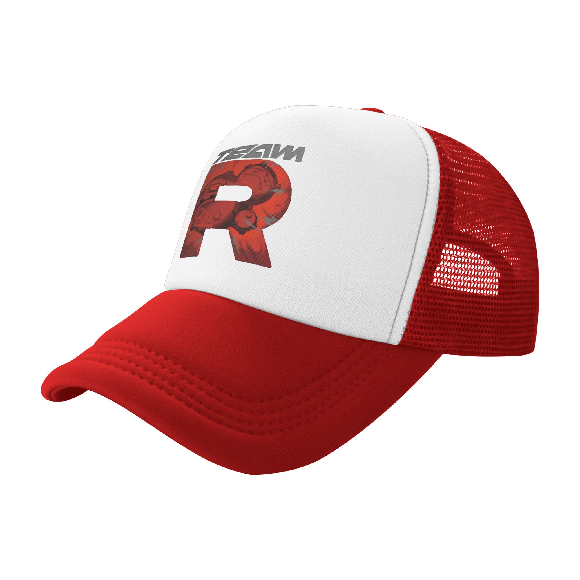 team rocket logo letter R POKE – Trucker Cap Mesh recenzja i cena