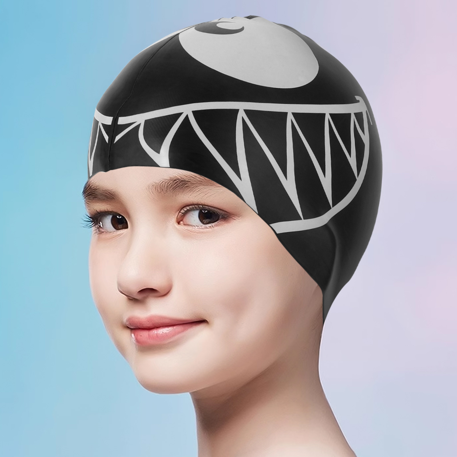 Fun Shark Silicone Swim Cap Ki – Swim Hat Silicone recenzja i cena