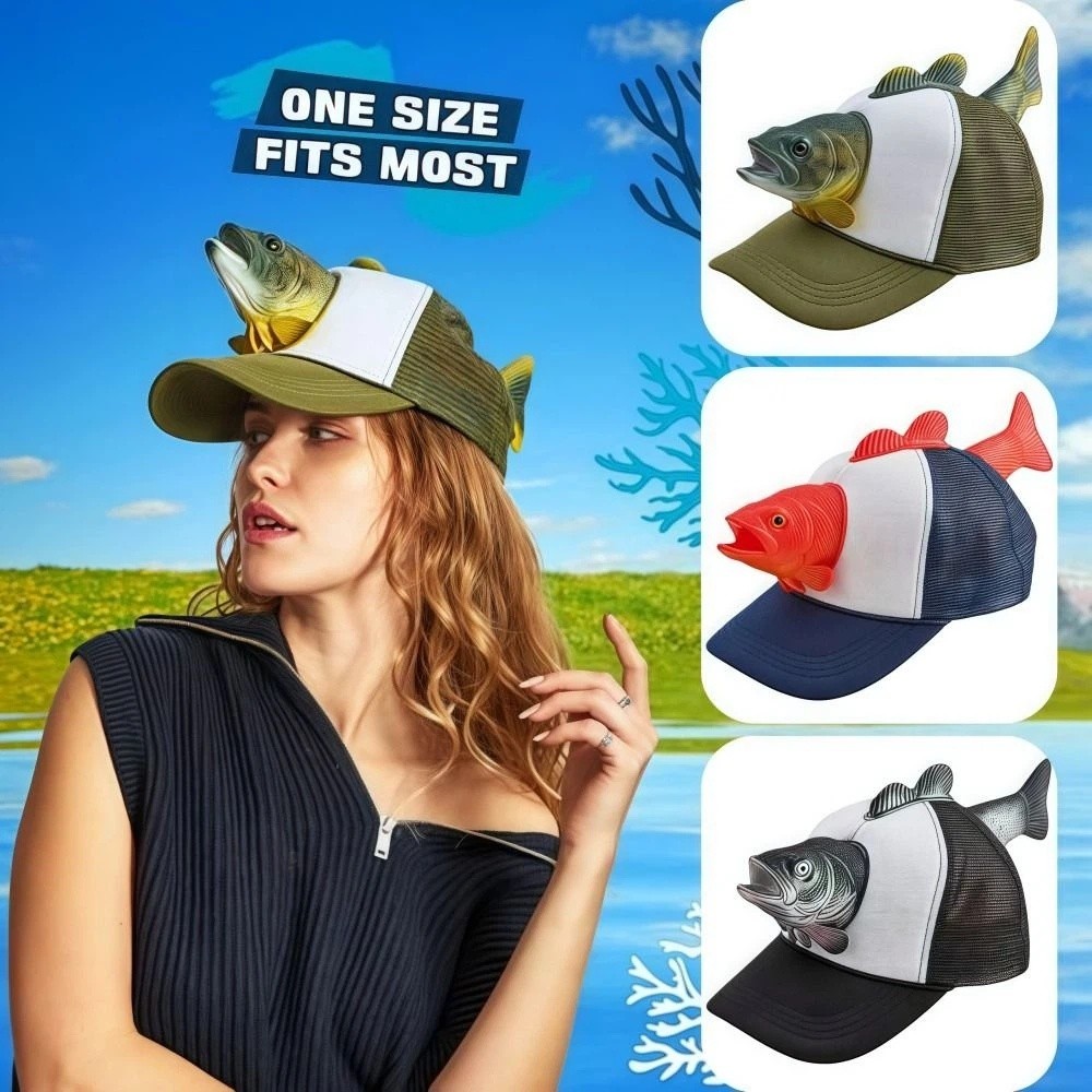 Funny 3D Fish Animal Trucker H – Trucker Cap Mesh recenzja i cena
