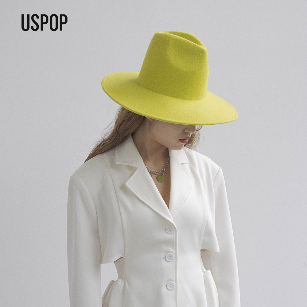 USPOP Autumn Winter Fashion Pl – Fedora Hat Wool recenzja i cena