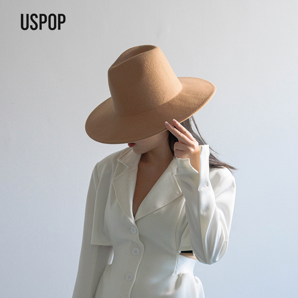 USPOP Autumn Winter Fashion Pl – Fedora Hat Wool recenzja i cena