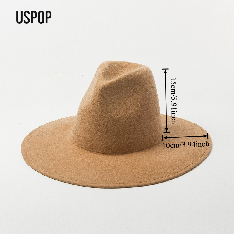 USPOP Autumn Winter Fashion Pl – Fedora Hat Wool recenzja i cena