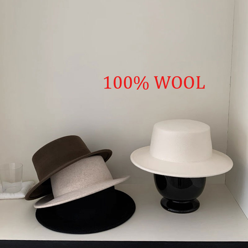 Classic Flat Top Fedoras Wool  – Fedora Hat Wool recenzja i cena