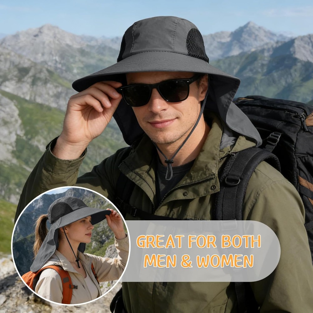 Sun Hat for Men Women with Nec – Sun Hat Wide Brim recenzja i cena
