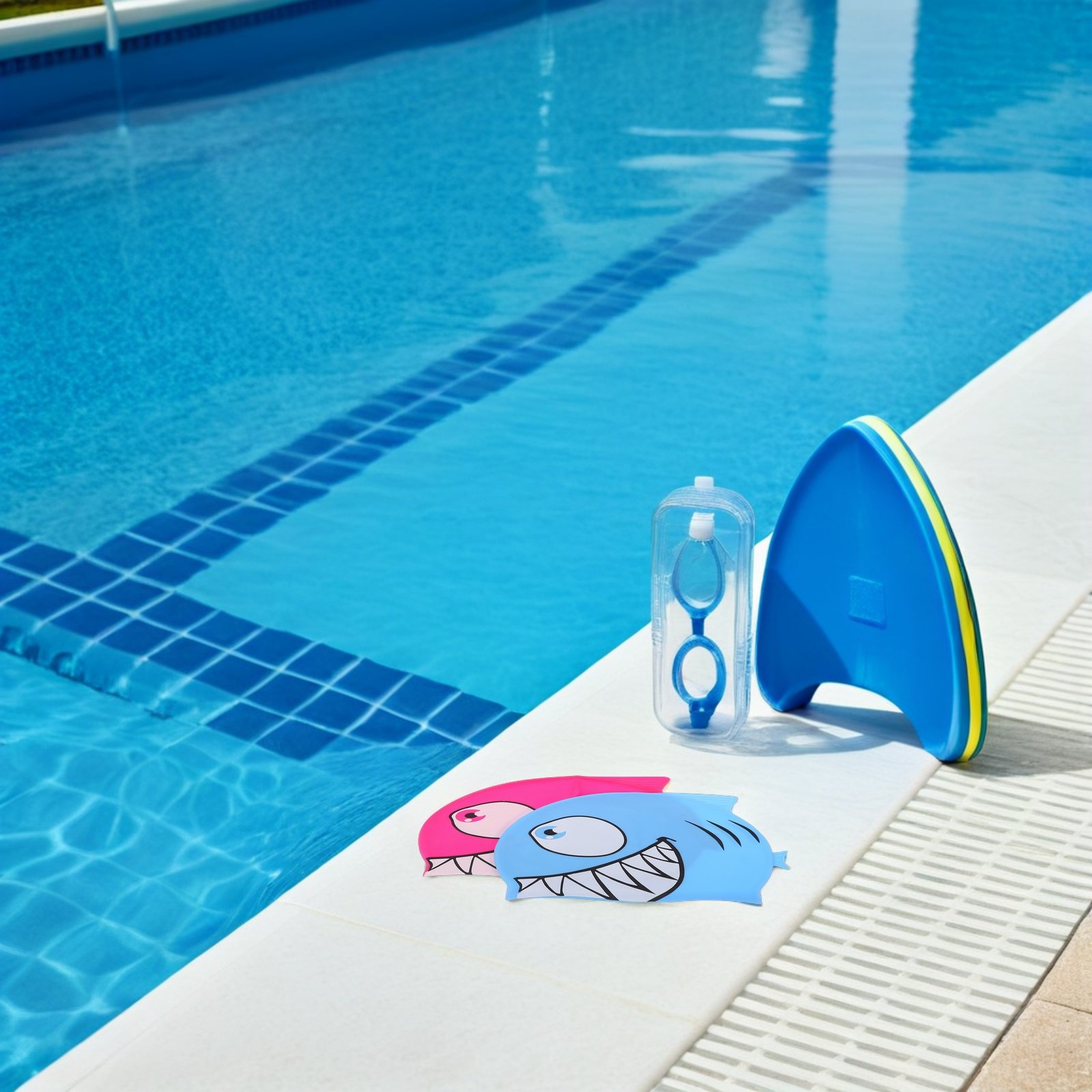 2Pcs Kids Fish Pattern Silicon – Swim Hat Silicone recenzja i cena