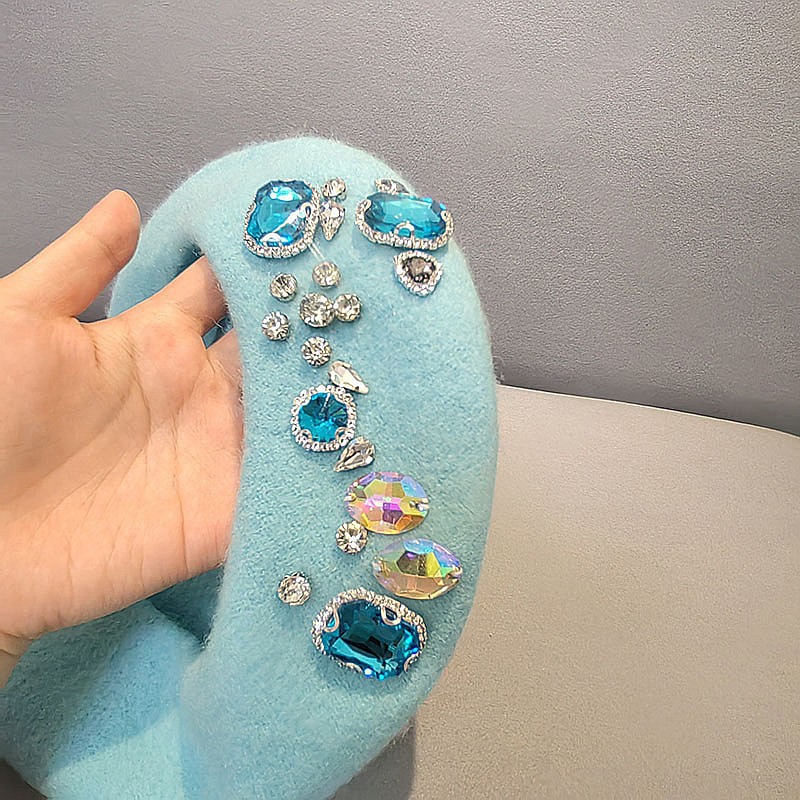 Stunning Rhinestone Wool Beret – Beret French Wool recenzja i cena