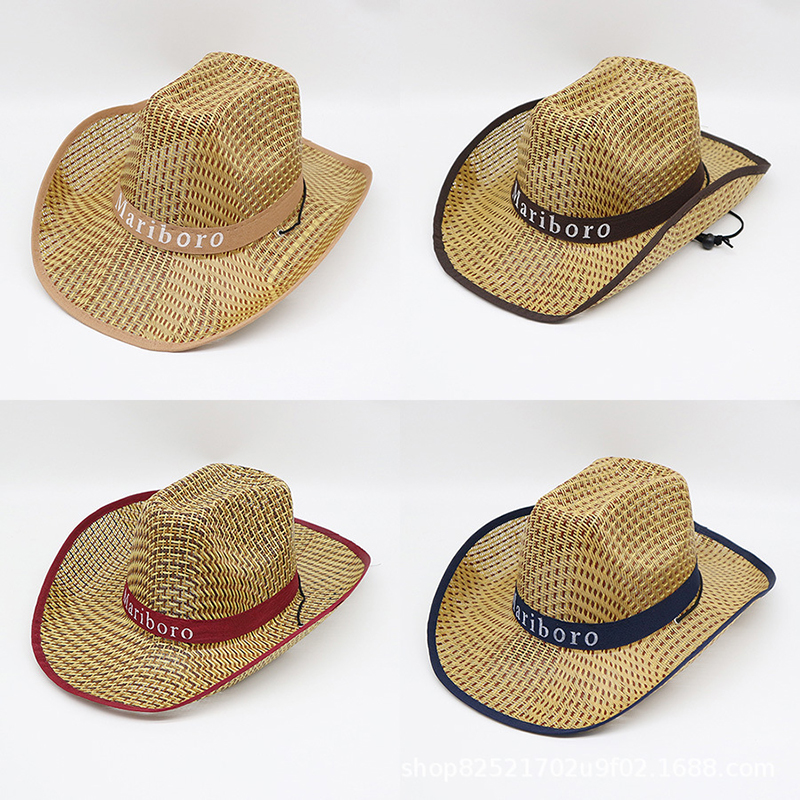 Men Retro Western Cowboy Summe – Cowboy Hat Straw recenzja i cena