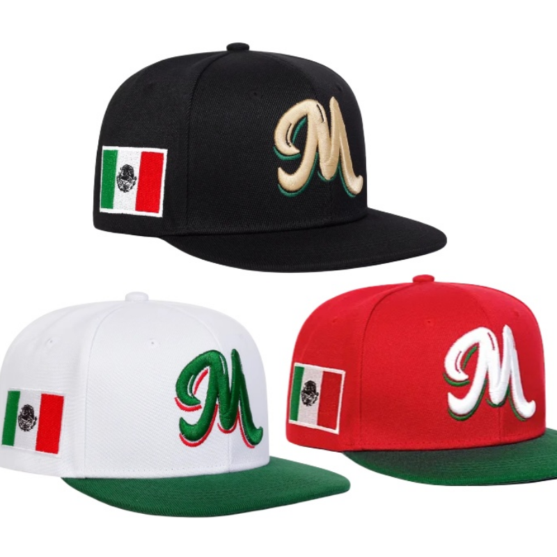 M Letter Embroidered Snapback  – Snapback Hat Flat recenzja i cena