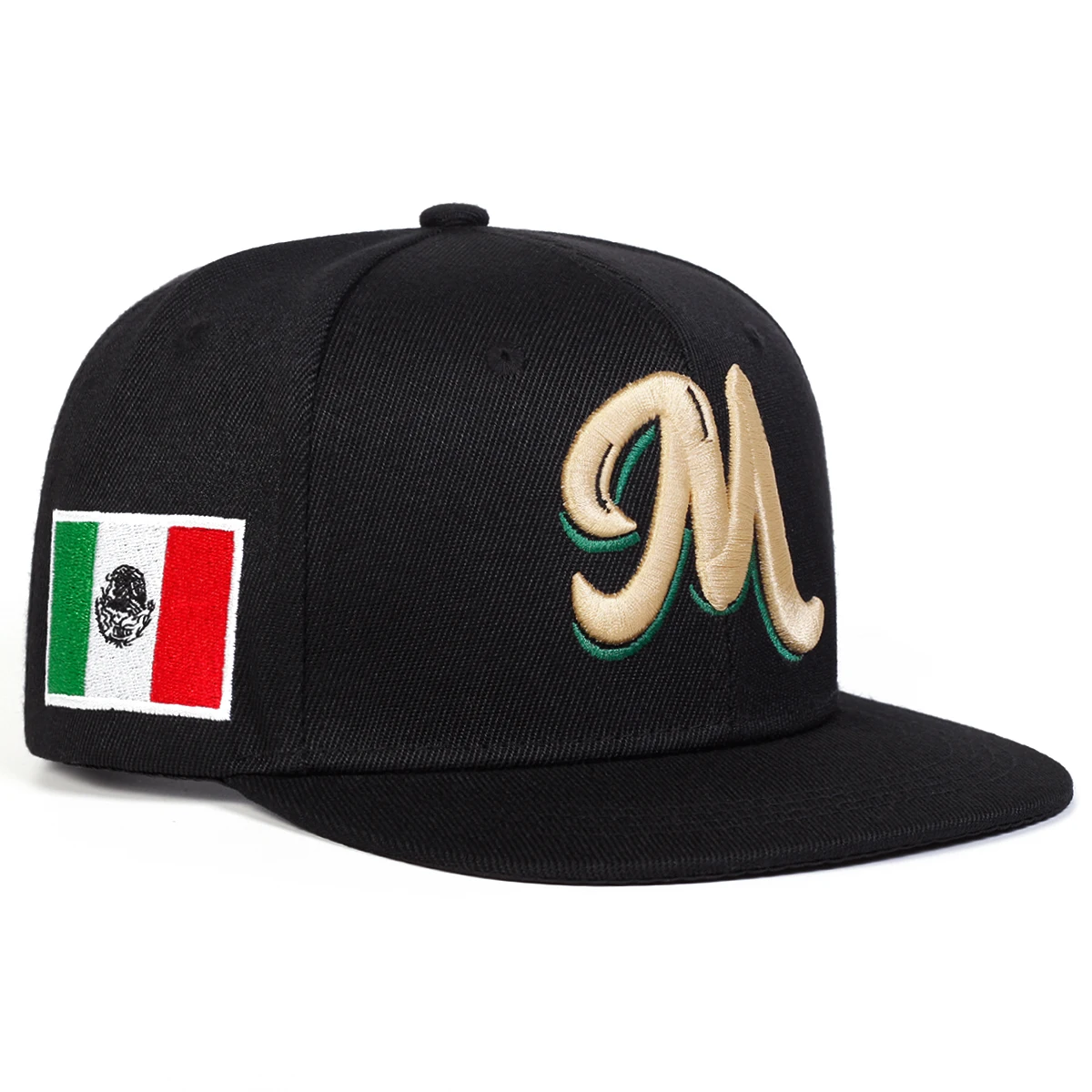 M Letter Embroidered Snapback  – Snapback Hat Flat recenzja i cena