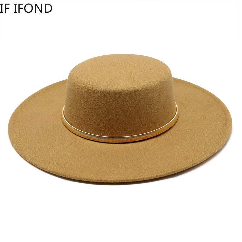 Black Big Wide Brim Church Der – Fedora Hat Wool recenzja i cena