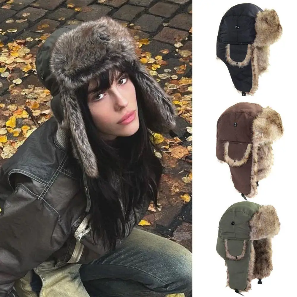 1PC Winter Trapper Aviator Tro – Trapper Hat Ear Flap recenzja i cena