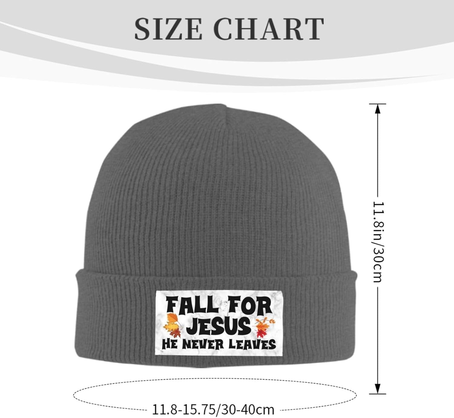 Fall For Jesus He Never Leaves – Beanie Cuffed Knit recenzja i cena