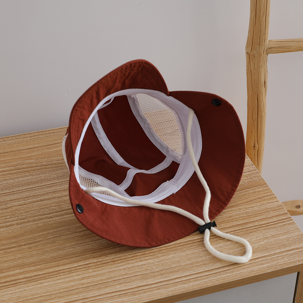 Letter Embroidered Baby Sun Ha – Bucket Hat Cotton recenzja i cena