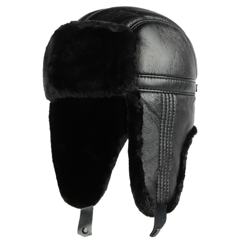 HT4002 New PU Leather Russian  – Trapper Hat Ear Flap recenzja i cena