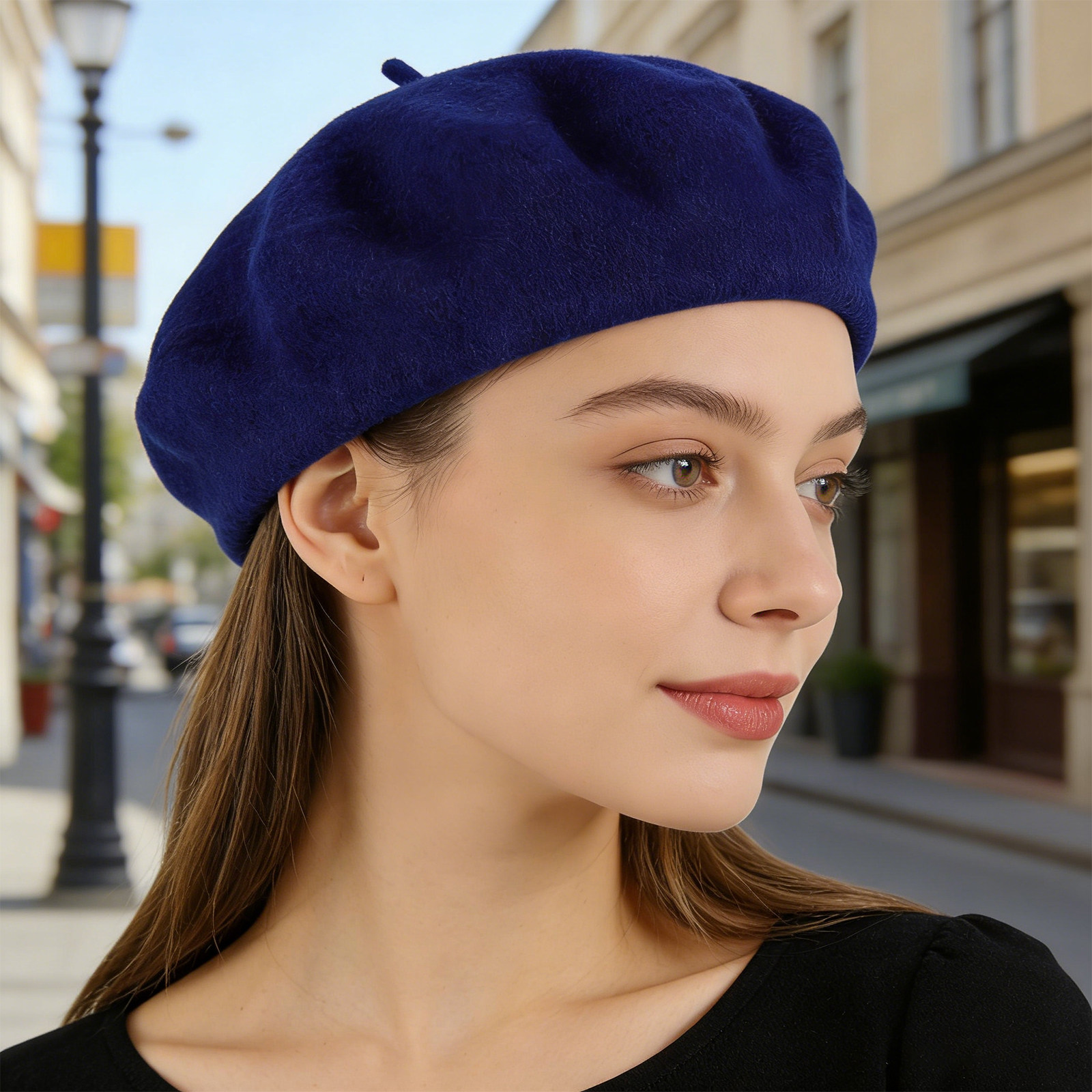 French Beret Hat for Women Nav – Beret French Wool recenzja i cena