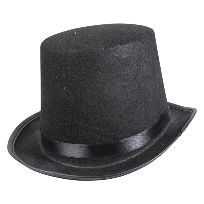 Retro Top Hat Magician Costume – Fedora Hat Wool recenzja i cena