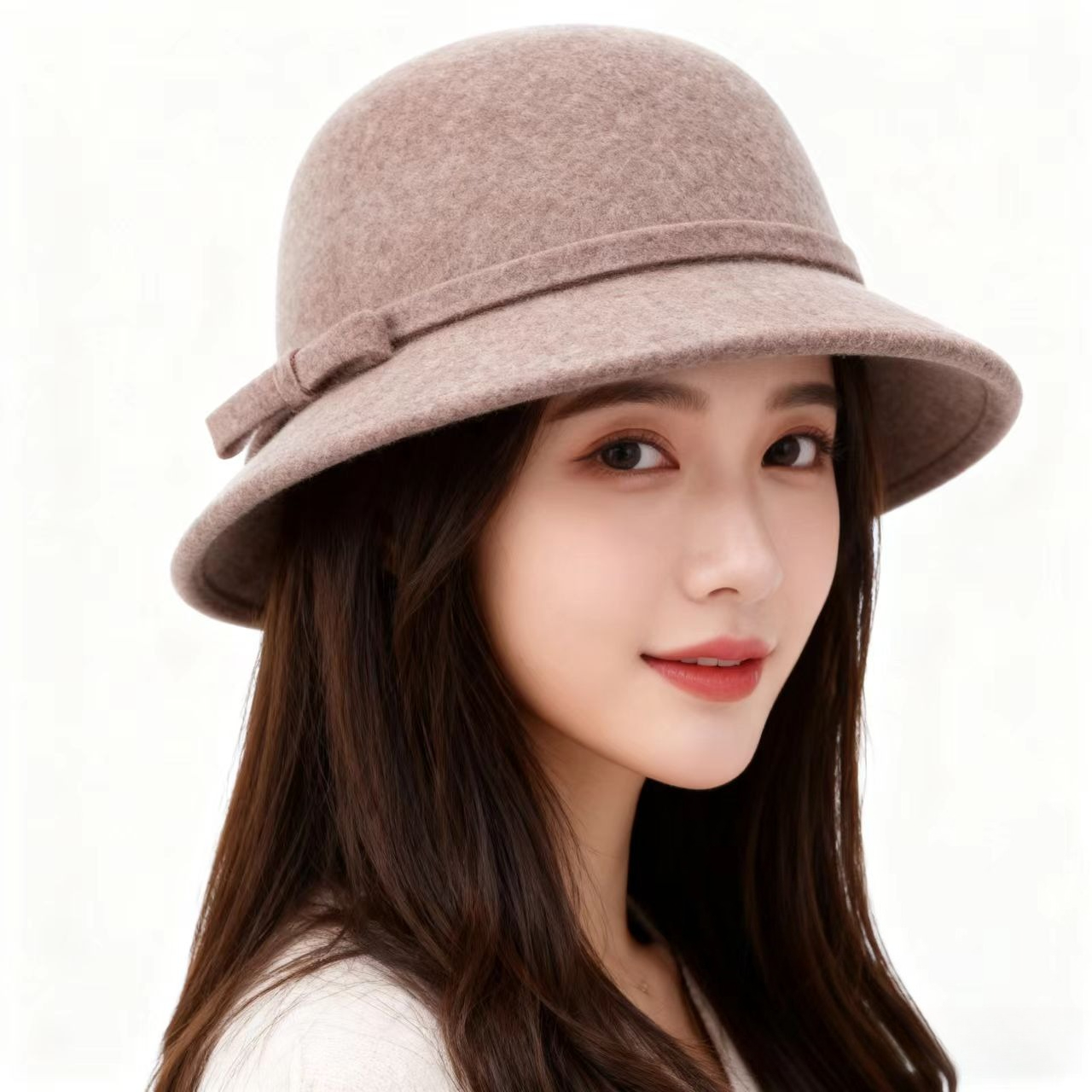 100% Real Wool Women Hats Autu – Fedora Hat Wool recenzja i cena