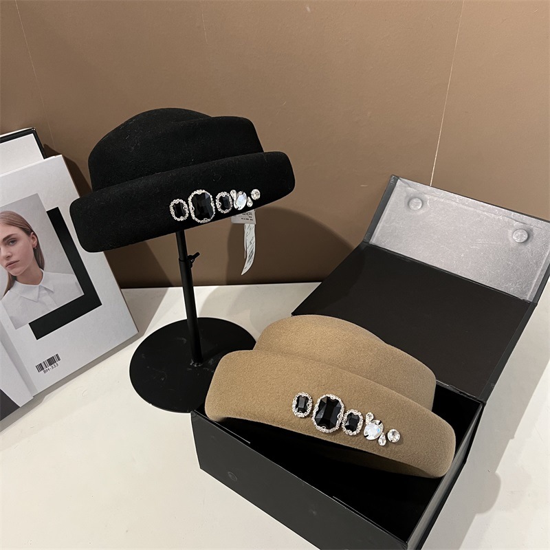 High quality rhinestone wool t – Fedora Hat Wool recenzja i cena