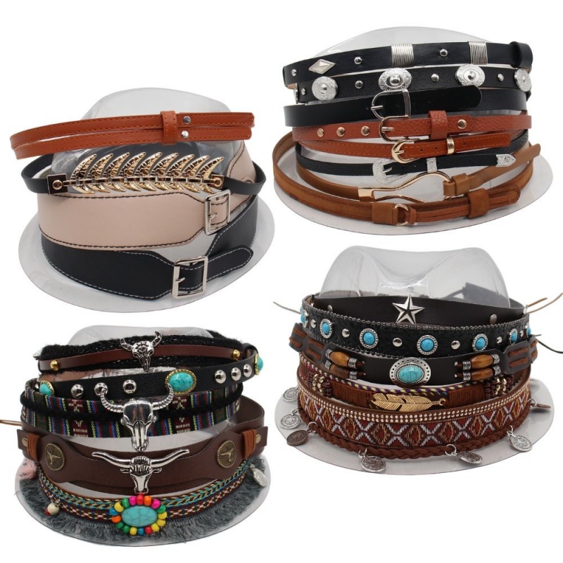 Retro Ethnic Style Belt, Headb – Cowboy Hat Straw recenzja i cena