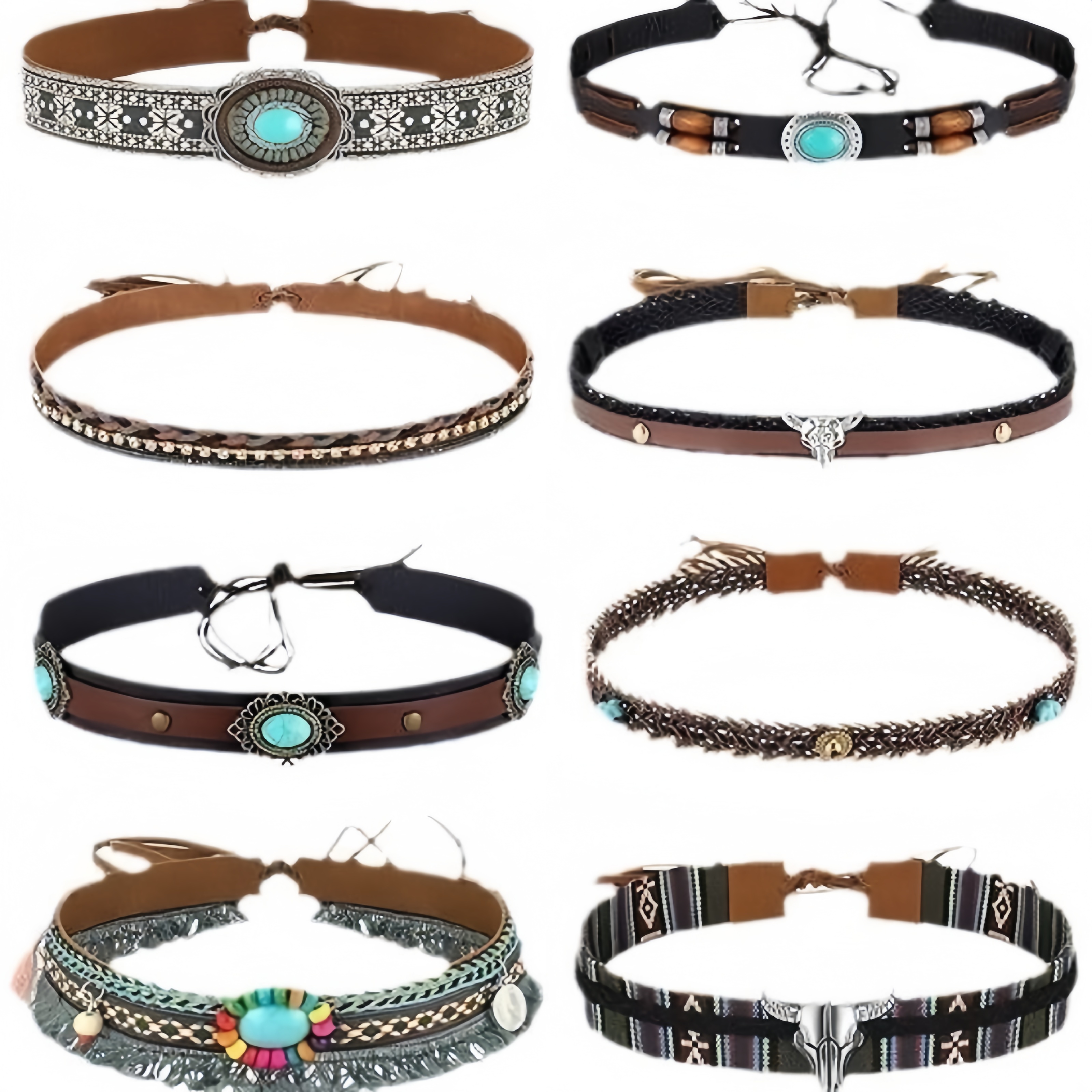 Retro Ethnic Style Belt, Headb – Cowboy Hat Straw recenzja i cena