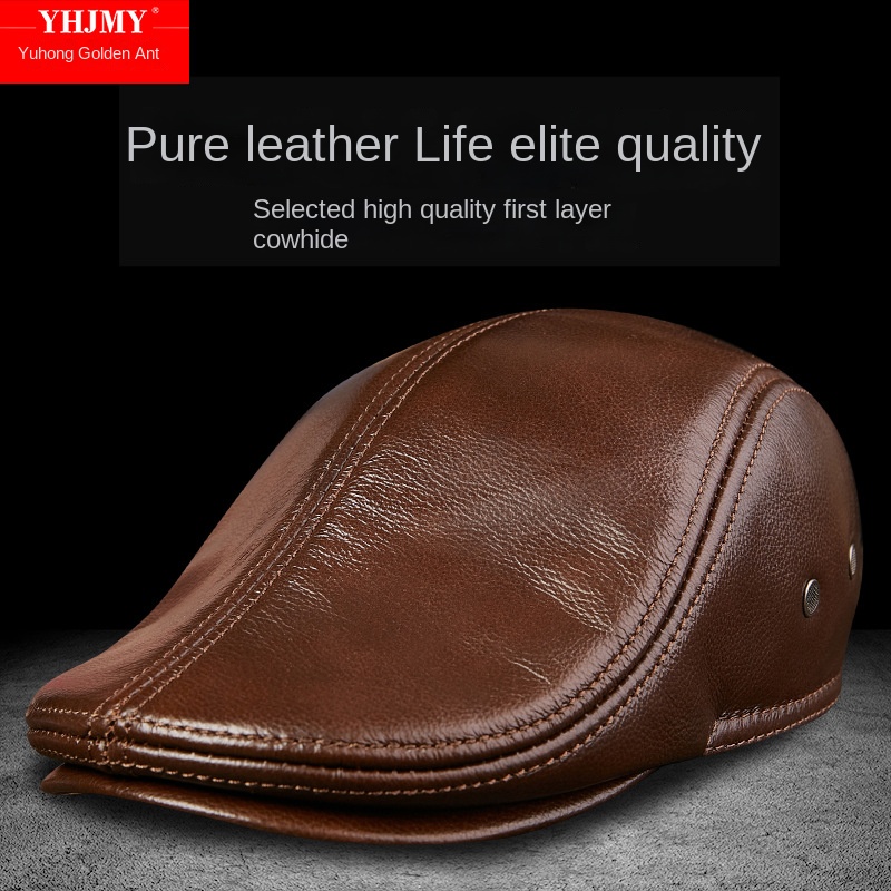 Genuine Cowhide Leather Men Be – Baseball Cap Structured recenzja i cena
