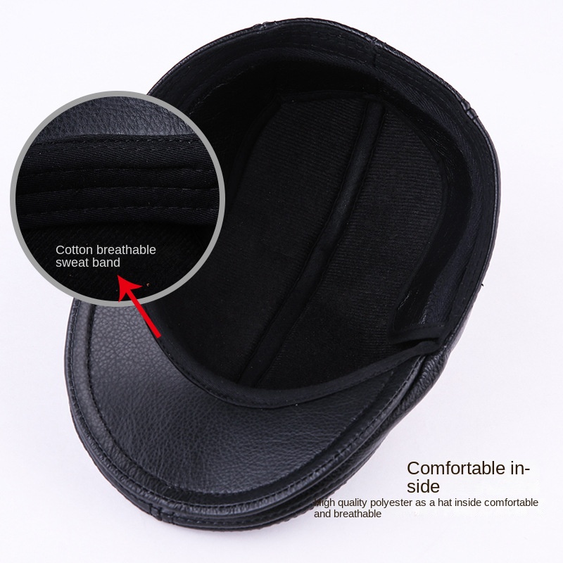 Genuine Cowhide Leather Men Be – Baseball Cap Structured recenzja i cena