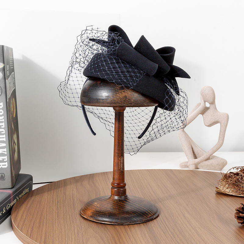 French Black Beret Fascinator  – Beret French Wool recenzja i cena