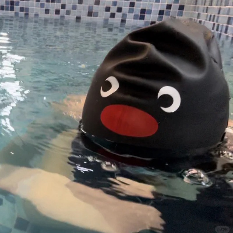 Funny Penguin Swim Cap for Adu – Swim Hat Silicone recenzja i cena