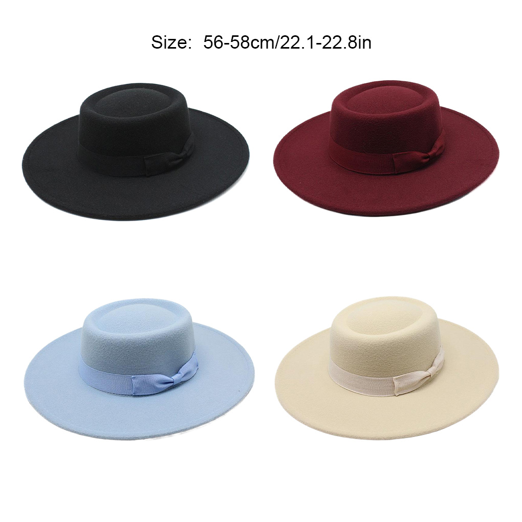 French Ladies Fedoras Top Bow  – Fedora Hat Wool recenzja i cena