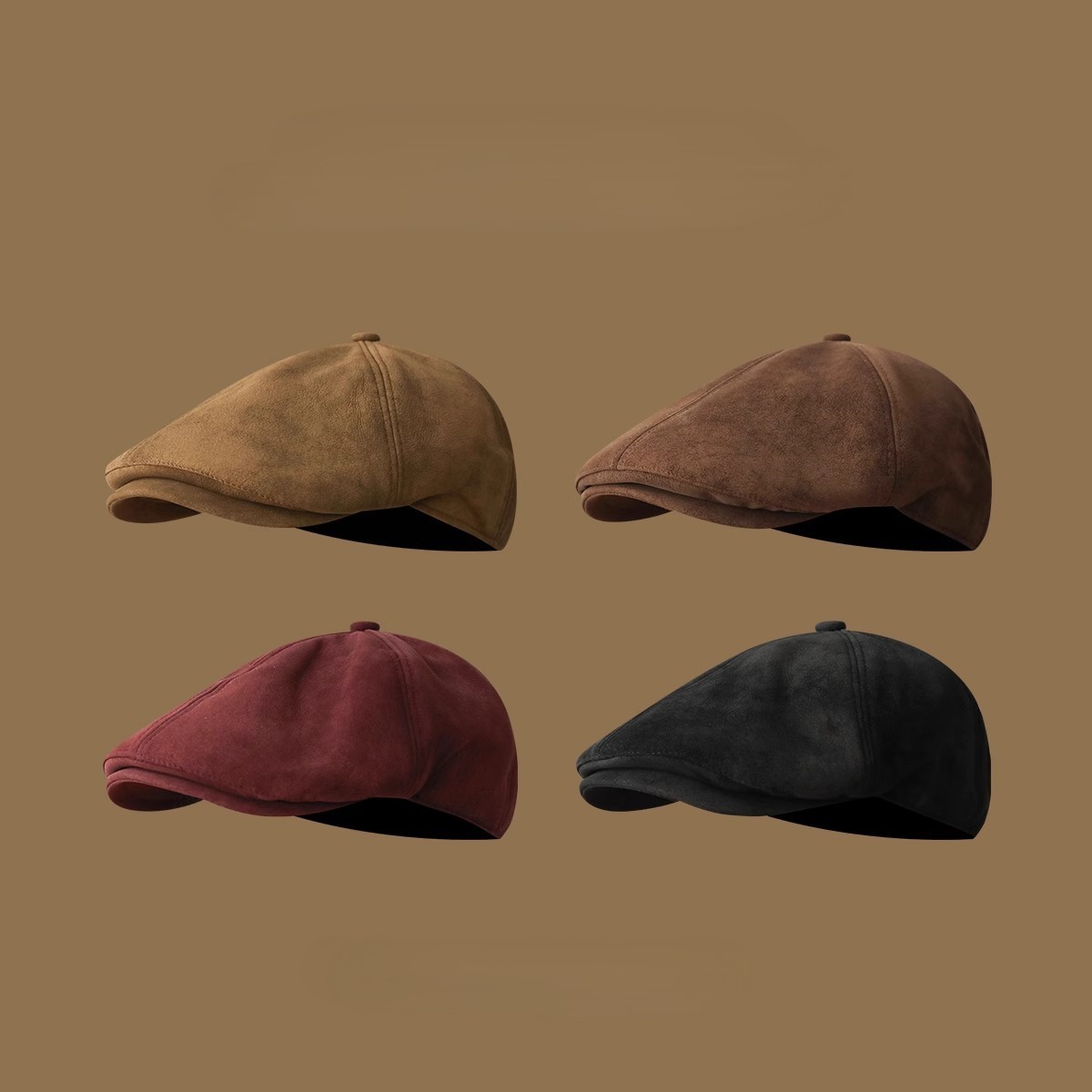 Vintage Suede Newsboy Cap Men  – Newsboy Cap Ivy recenzja i cena