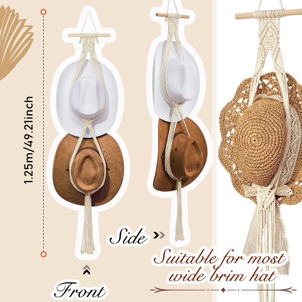 Bohemian Macrame Hat Hanger Ha – Sun Hat Wide Brim recenzja i cena
