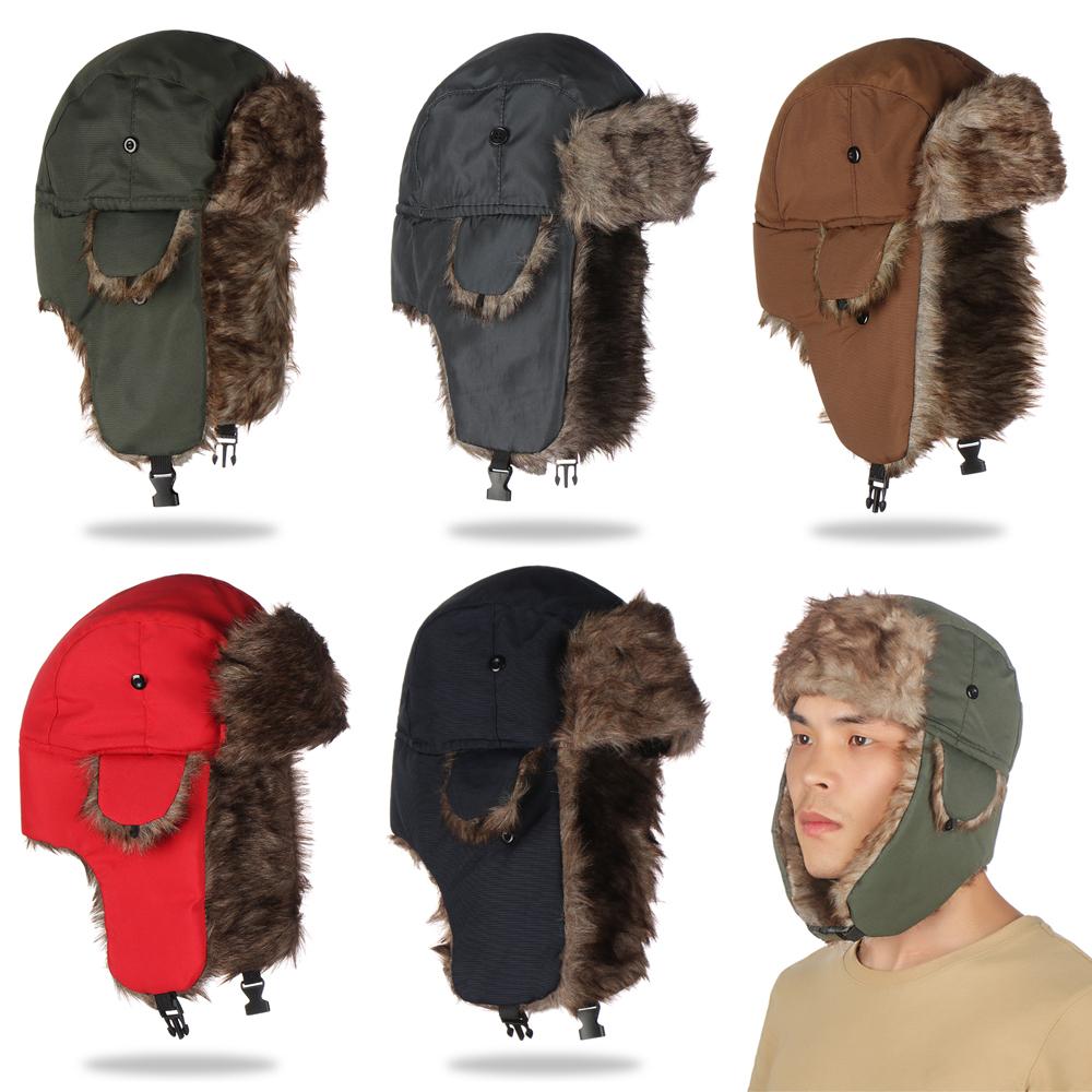 Warm Winter Fur Earflap Ski Ha – Trapper Hat Ear Flap recenzja i cena