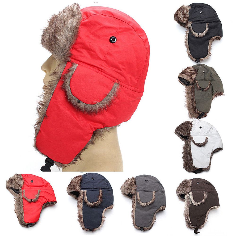 Warm Winter Fur Earflap Ski Ha – Trapper Hat Ear Flap recenzja i cena