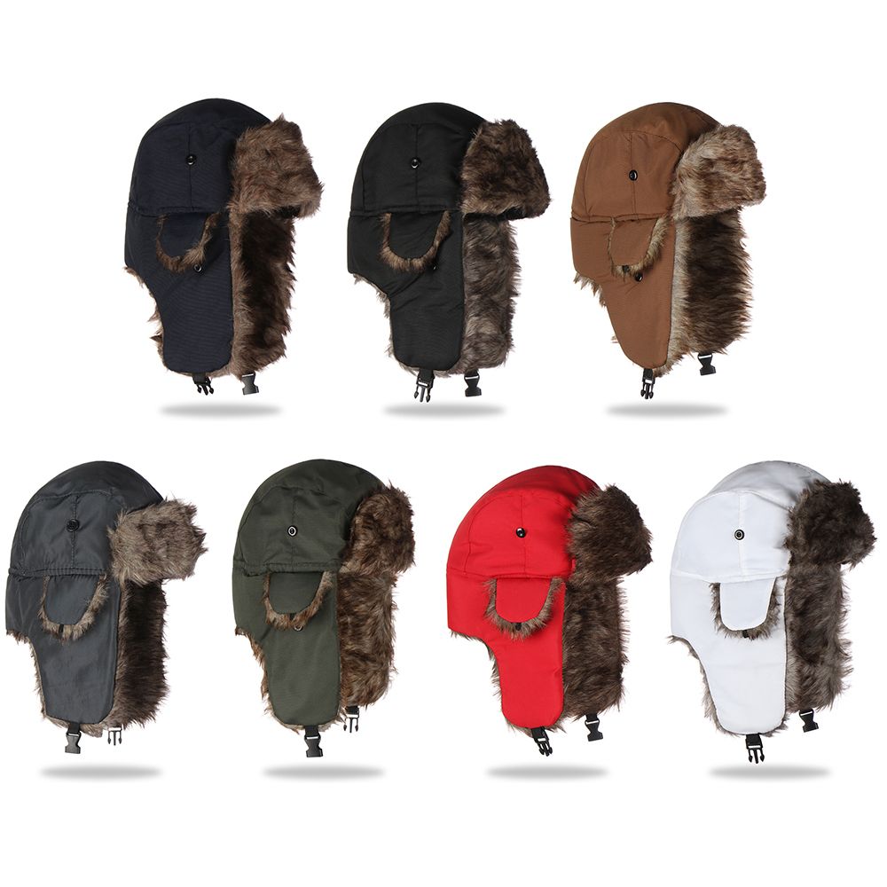 Warm Winter Fur Earflap Ski Ha – Trapper Hat Ear Flap recenzja i cena