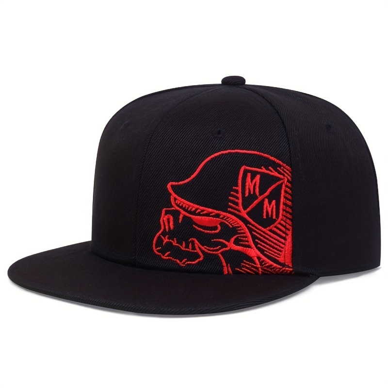 Unisex Skeleton Embroidery Bas – Snapback Hat Flat recenzja i cena