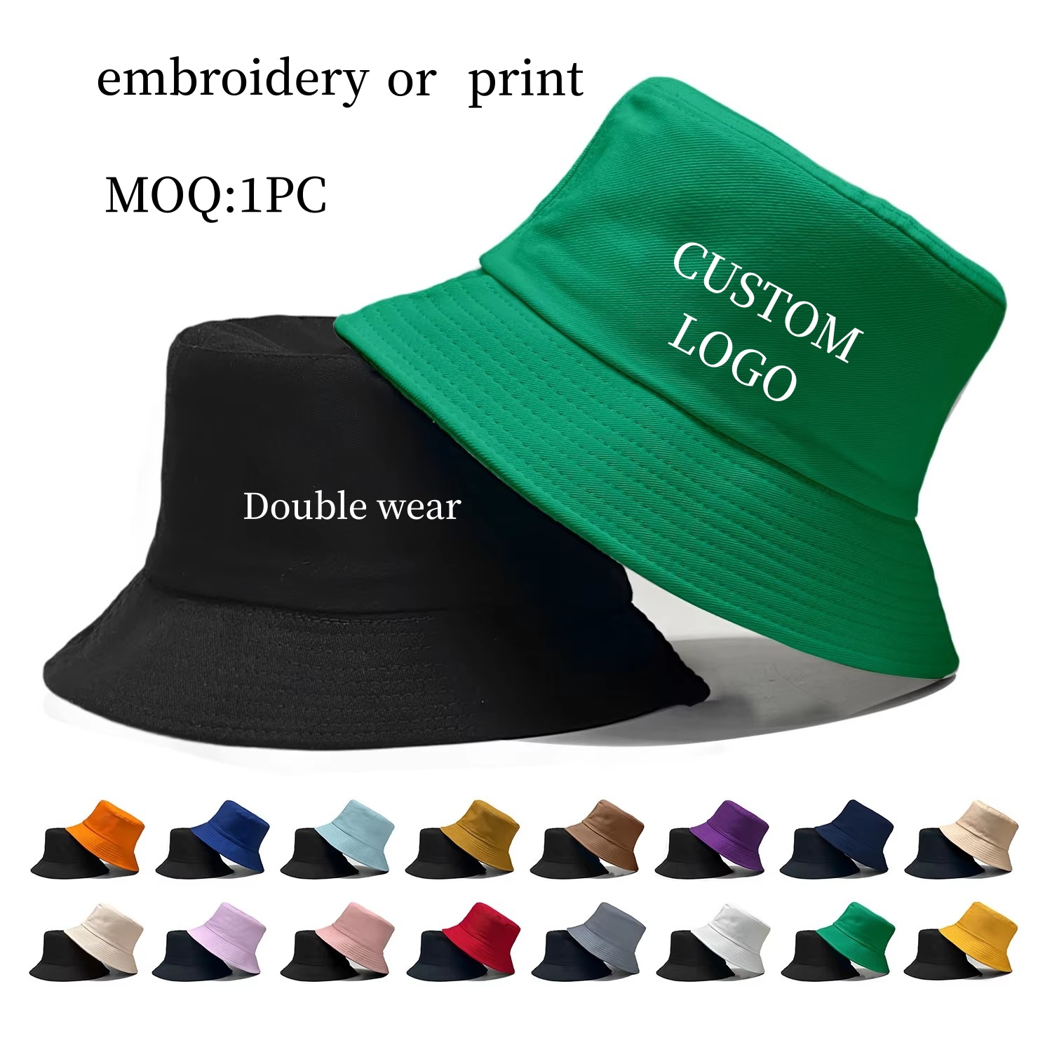 Custom Logo Double Side Fisher – Bucket Hat Cotton recenzja i cena