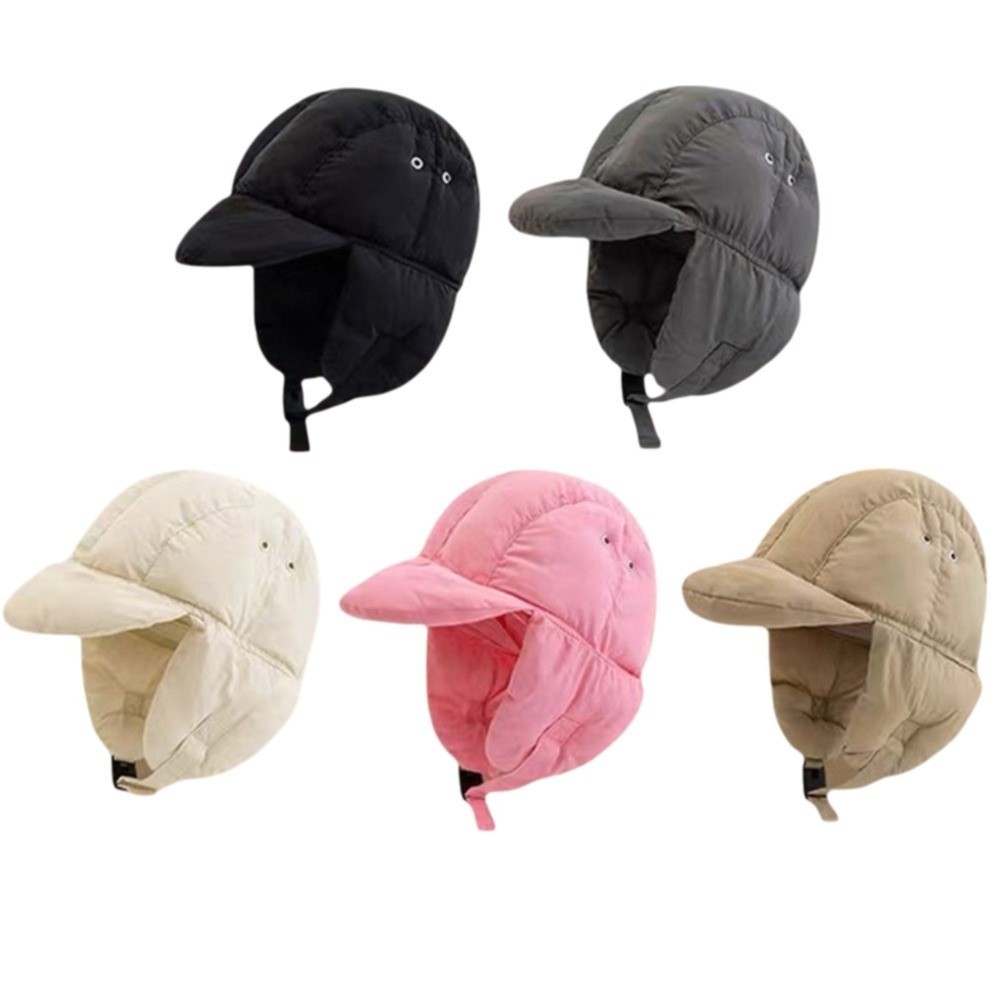 Solid Color Padded Bomber Hats – Trapper Hat Ear Flap recenzja i cena