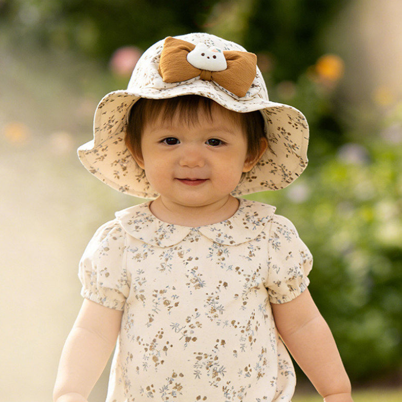 Baby Ruffle Brim Basin Cap Spr – Bucket Hat Cotton recenzja i cena