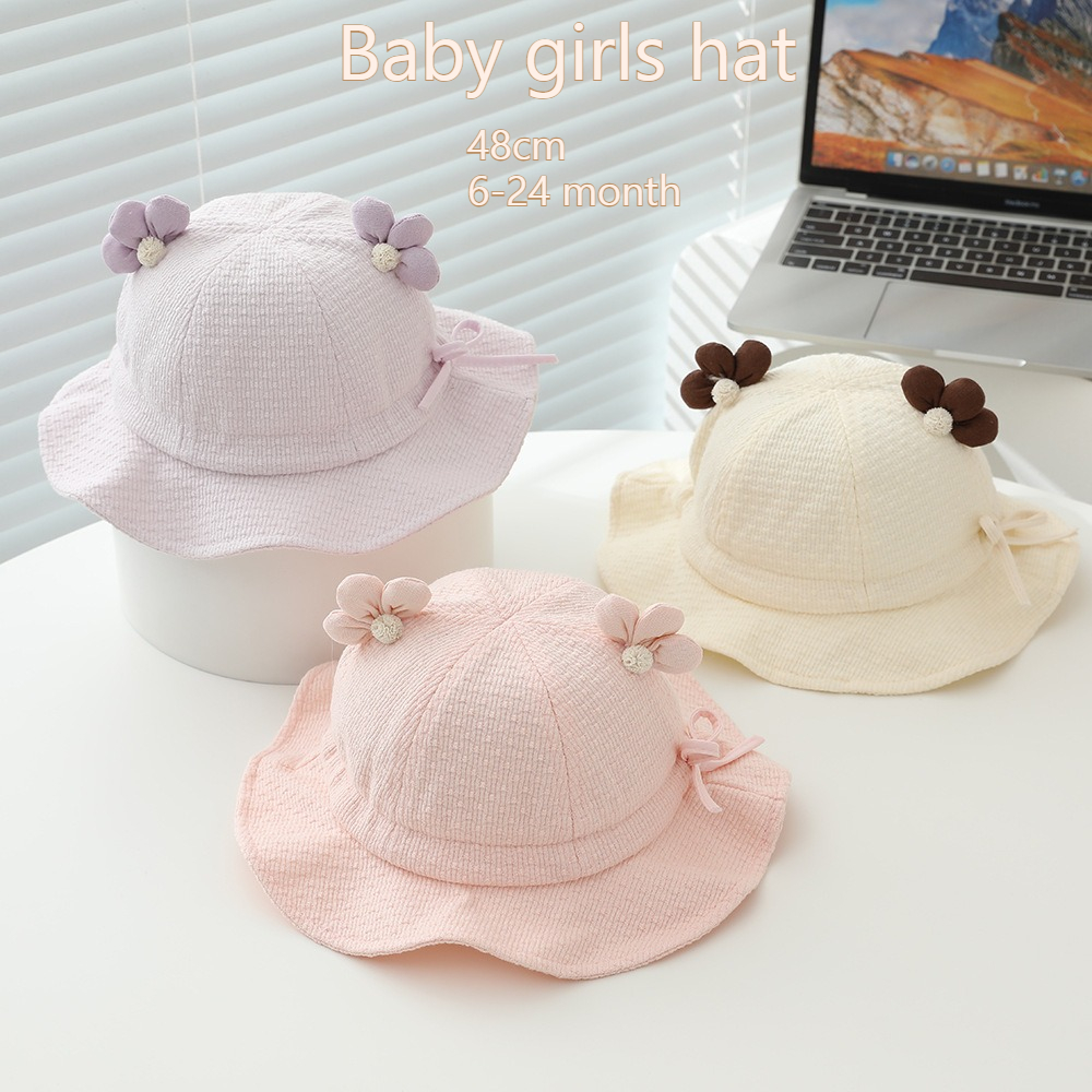 Baby Girls Sun Hat 48cm 6-24 M – Bucket Hat Cotton recenzja i cena