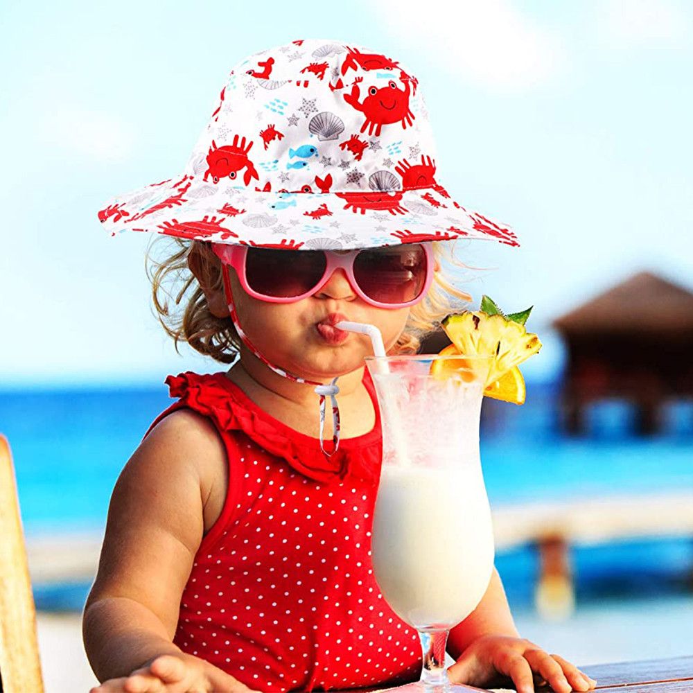 Summer Boys Girls Neck Ear Cov – Sun Hat Wide Brim recenzja i cena