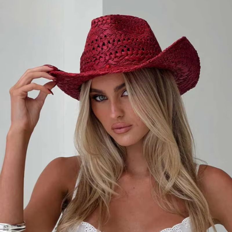 Cowboy hat red hand-painted su – Cowboy Hat Straw recenzja i cena