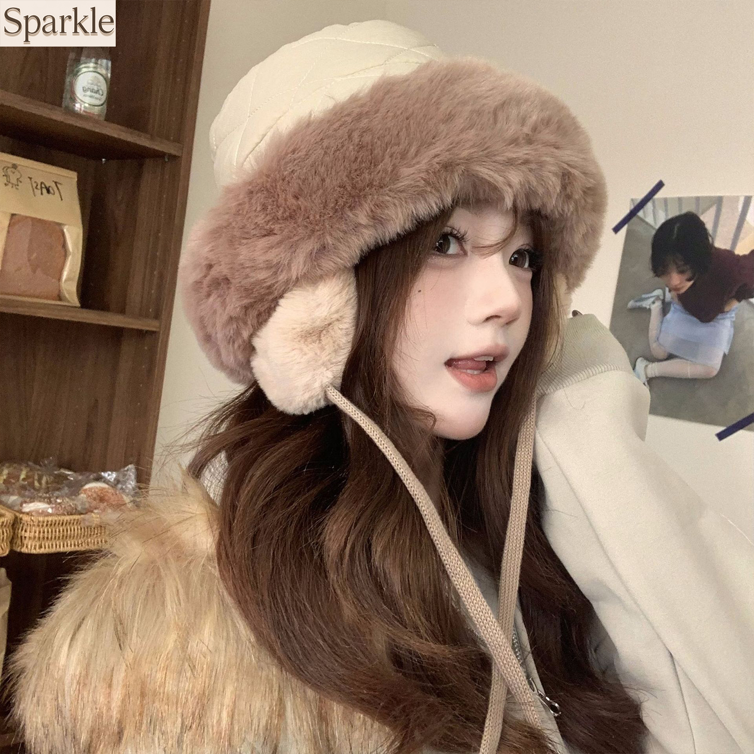 Women's Winter Quilted Faux Fu – Trapper Hat Ear Flap recenzja i cena