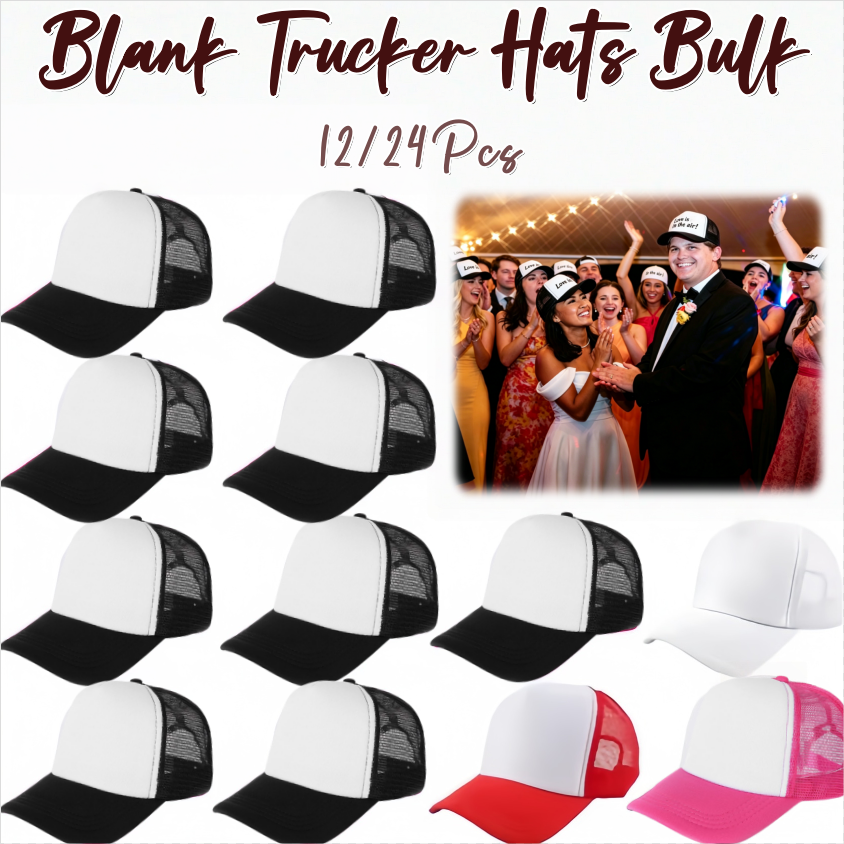 12-24Pcs Blank Trucker Hats Bu – Trucker Cap Mesh recenzja i cena