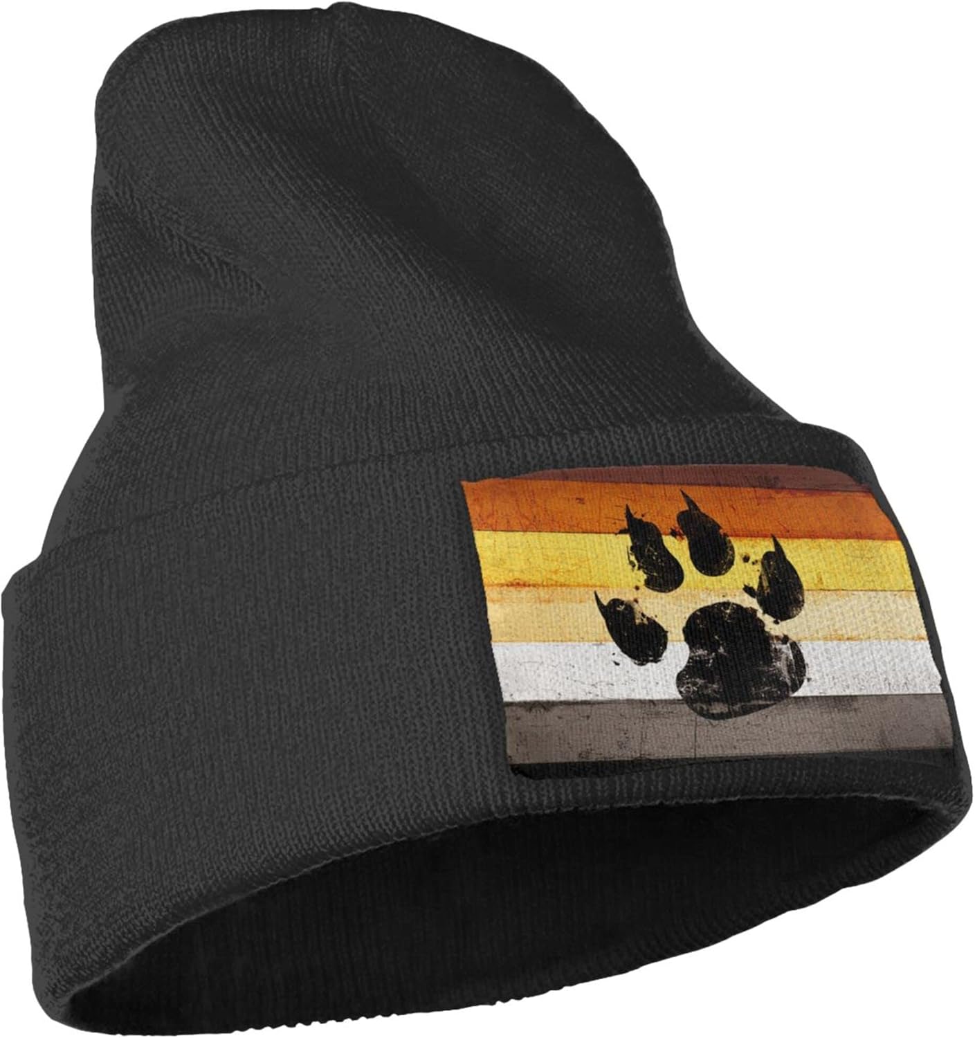 Gay Flag Bear paw LGBT Knit Be – Beanie Cuffed Knit recenzja i cena