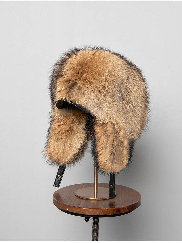 100% Real Fox Fur Hats Women's – Trapper Hat Ear Flap recenzja i cena