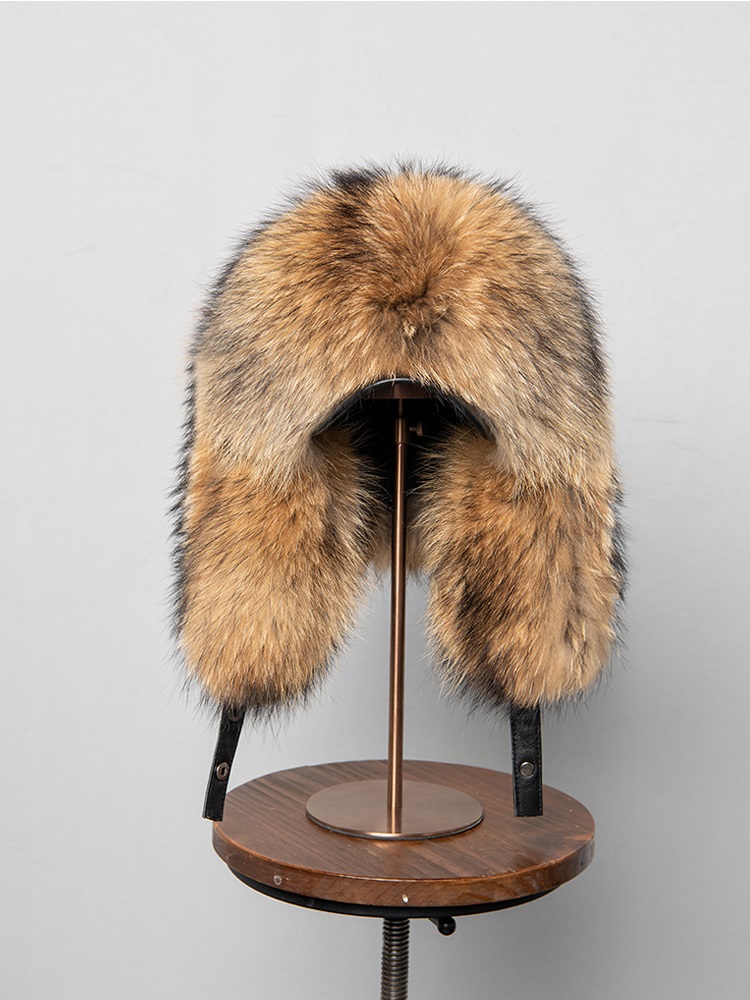 100% Real Fox Fur Hats Women's – Trapper Hat Ear Flap recenzja i cena