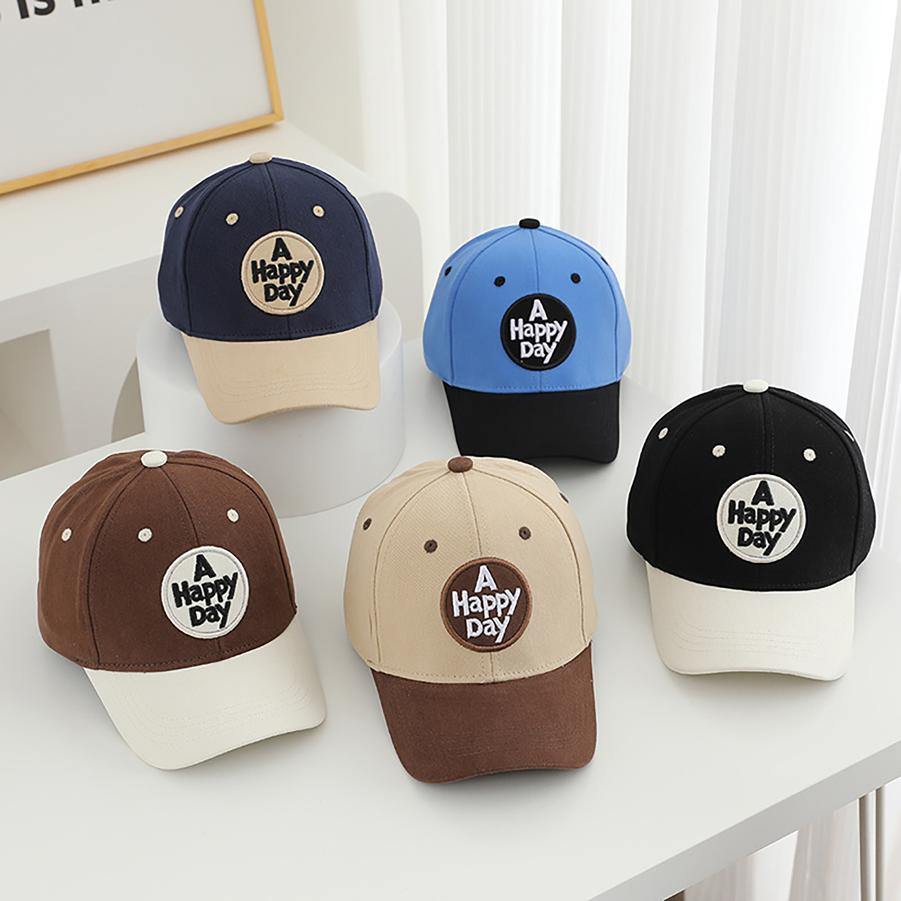 Letter Patchwork Baseball Cap  – Visor Sun Hat recenzja i cena