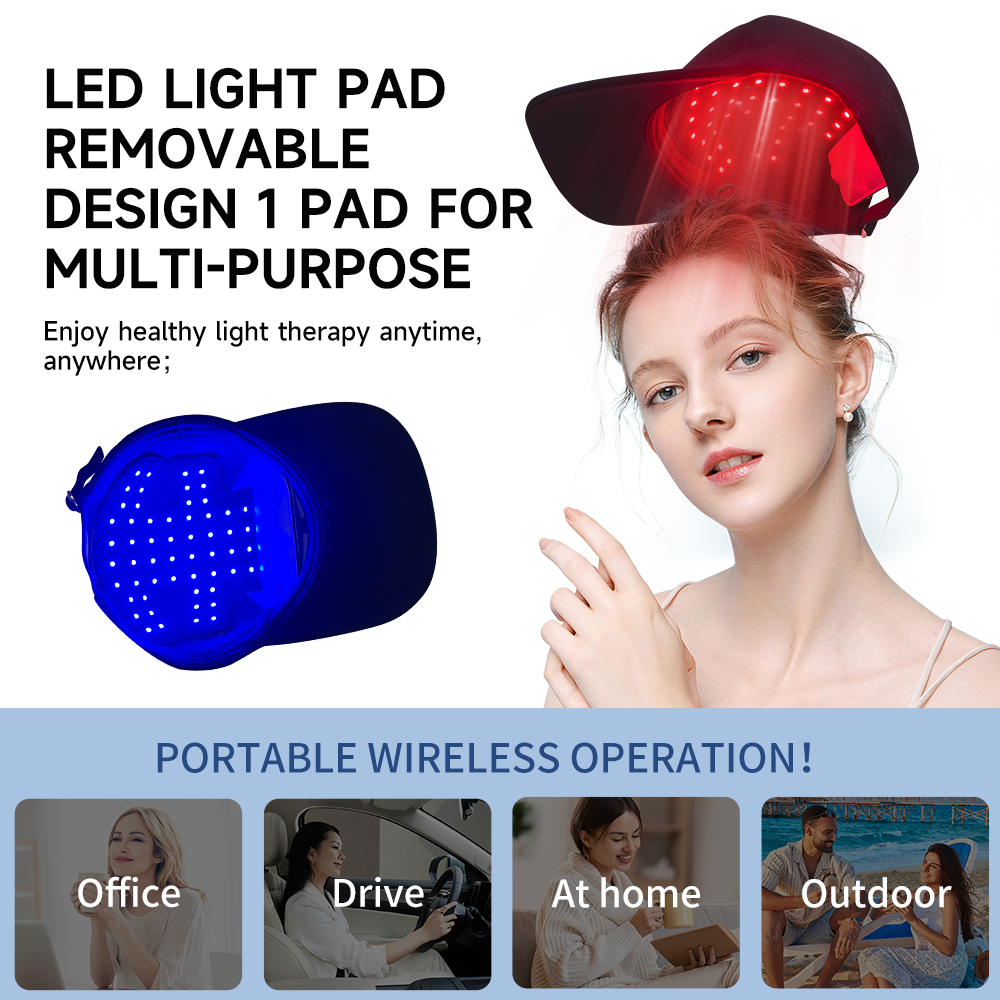 660nm&850nm Red Light Therapy  – Snapback Hat Flat recenzja i cena