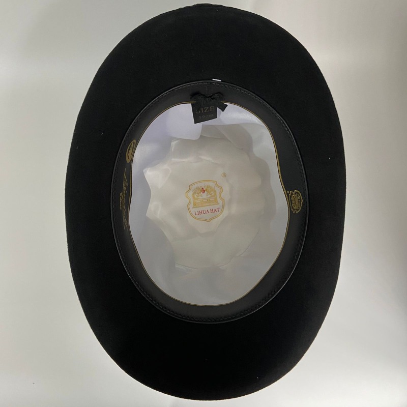 Black Wool Felt Top Hat Men's  – Fedora Hat Wool recenzja i cena