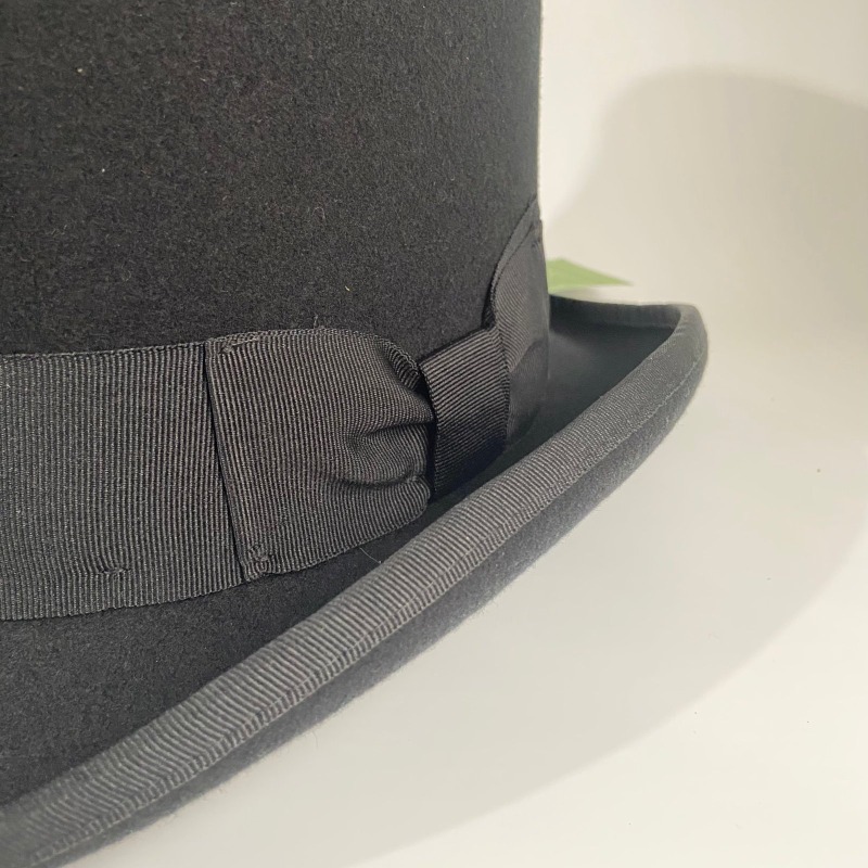 Black Wool Felt Top Hat Men's  – Fedora Hat Wool recenzja i cena